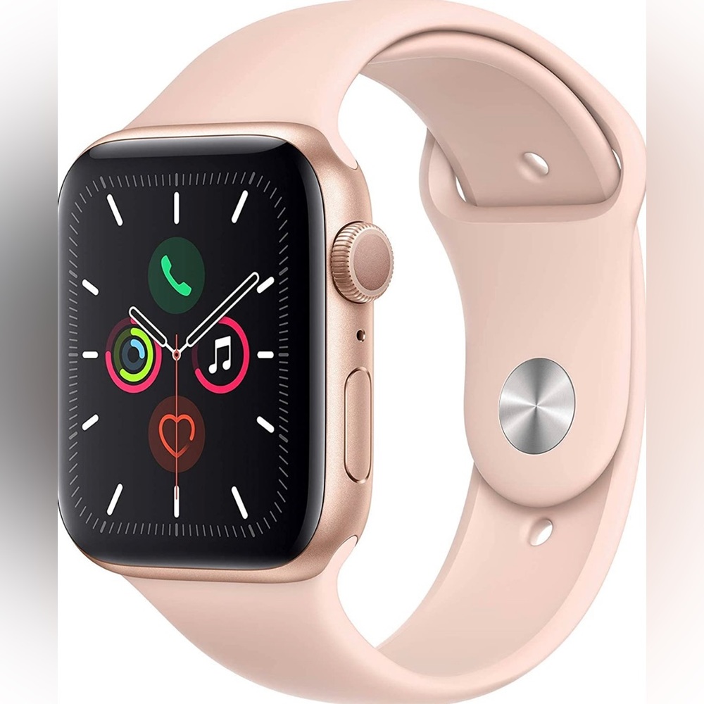Brand new Apple Watch. Unopened Series 5 Gold Aluminum Case Pink Sand Sport Band